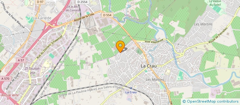 localisation de l'entreprise P. MUGNIER CONSULTING  LA CRAU