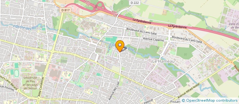 localisation de l'entreprise P.N.E.U.S - PROJETS NOUV ECONOMIE UTILE à PAU
