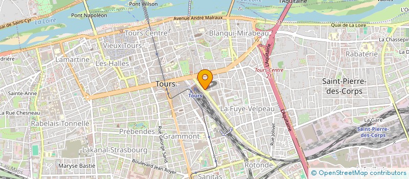 localisation de l'entreprise P.N.I (PROPRETE NETTOYAGE INDUSTRIEL)  TOURS