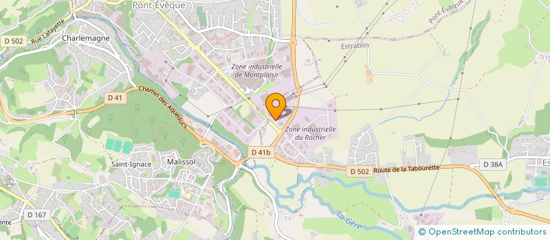 localisation de l'entreprise P.N.O. FINANCES  ESTRABLIN