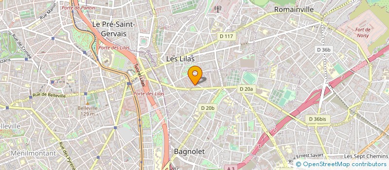 localisation de l'entreprise P N PETIT MARCHE  BAGNOLET