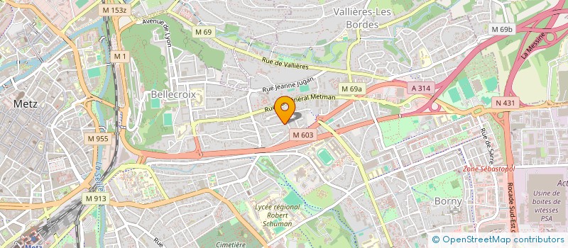 localisation de l'entreprise P.N.S. SECURITE  METZ