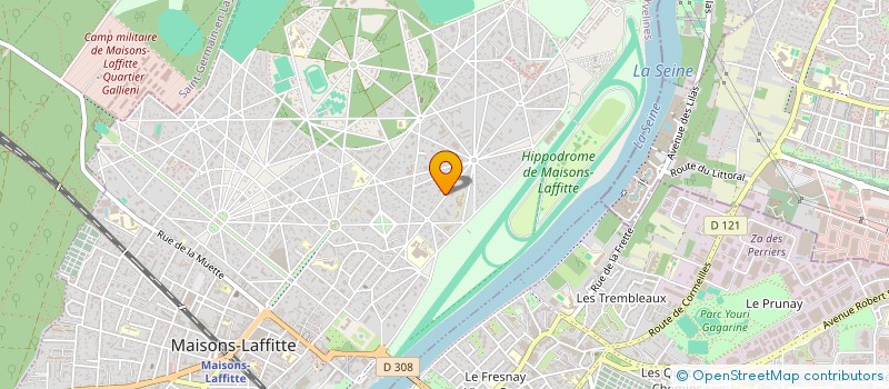 localisation de l'entreprise P-O BAUDIN CONSULTING  MAISONS-LAFFITTE