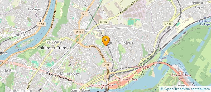 localisation de l'entreprise P.O.L. FAVARO à CALUIRE-ET-CUIRE