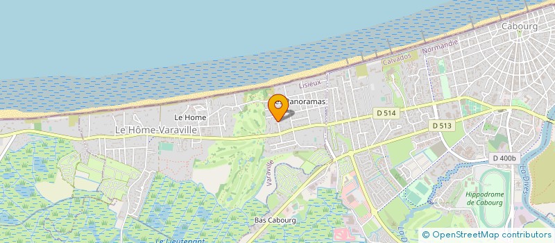 localisation de l'entreprise P.O.M.  CABOURG