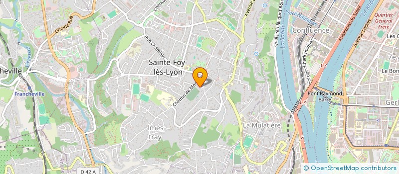 localisation de l'entreprise P.O.N.E.L 5  SAINTE-FOY-LES-LYON