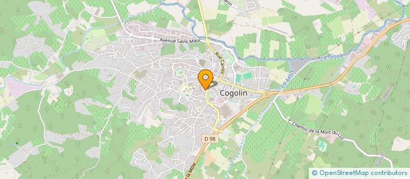 localisation de l'entreprise P'OKEY à COGOLIN