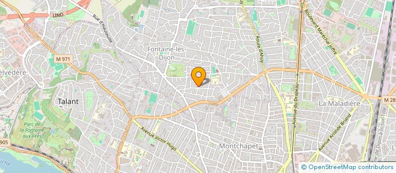 localisation de l'entreprise P&P  FONTAINE-LES-DIJON