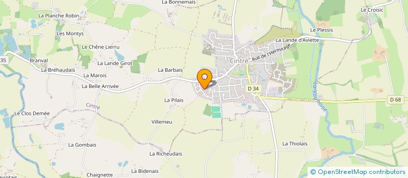 localisation de l'entreprise P&P  CINTRE