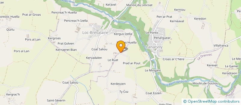 localisation de l'entreprise P & P  LE DRENNEC