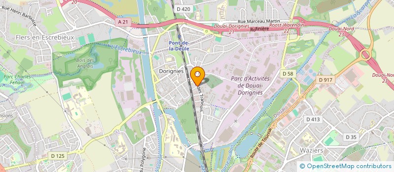 localisation de l'entreprise P.P.A  DOUAI