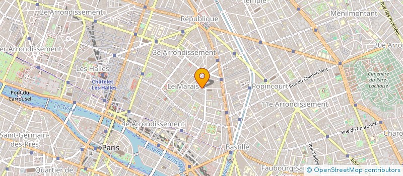 localisation de l'entreprise P.P.A.C.  PARIS