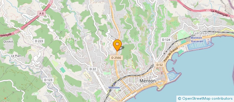 localisation de l'entreprise P.P ARMATURES MENTONNAISE  MENTON