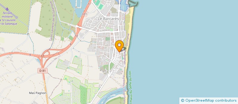 localisation de l'entreprise P.P.B.  LE BARCARES