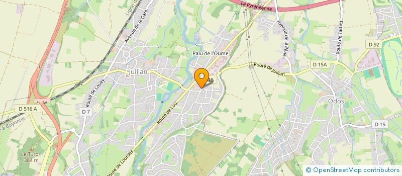 localisation de l'entreprise P.P BIBES  JUILLAN