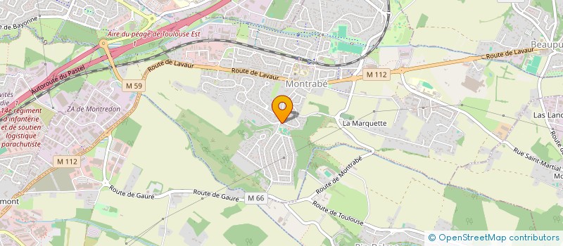 localisation de l'entreprise P.P.C.  MONTRABE