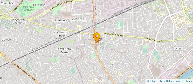 localisation de l'entreprise P.P.C.  ARGENTEUIL