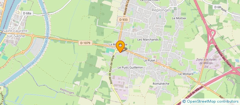 localisation de l'entreprise P.P.C à REPLONGES