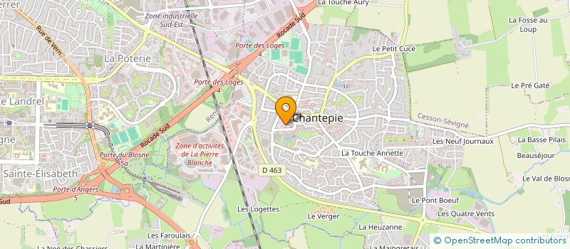 localisation de l'entreprise P.P.C.R.  RENNES