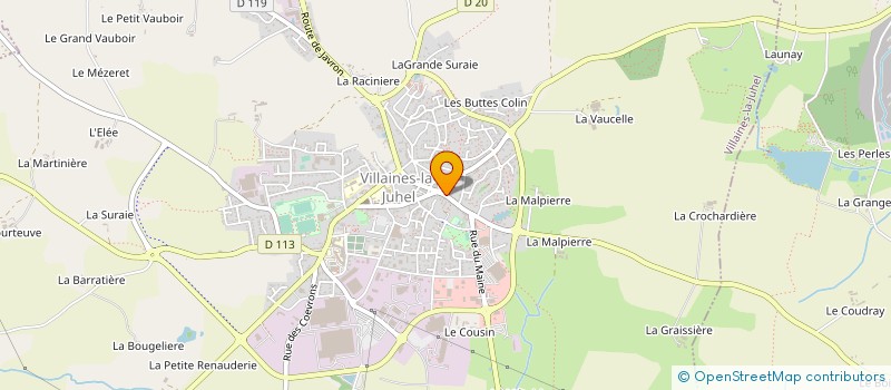 localisation de l'entreprise P&P CARON  VILLAINES-LA-JUHEL