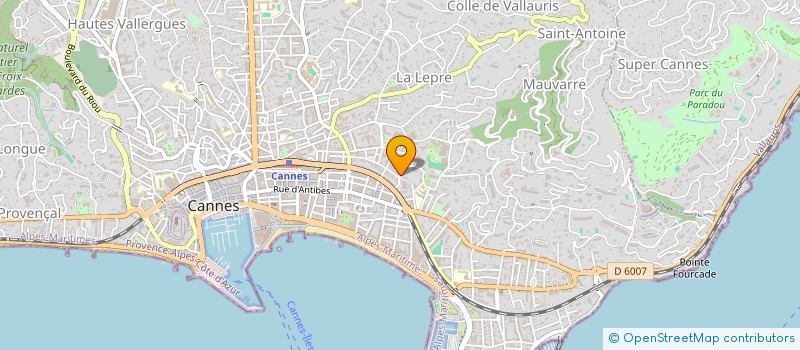 localisation de l'entreprise P P E à CANNES