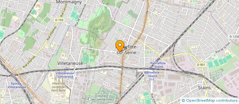 localisation de l'entreprise P.P.E.S. à PIERREFITTE-SUR-SEINE