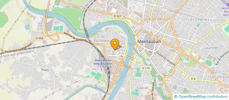 localisation de l'entreprise P.P.F.  MONTAUBAN