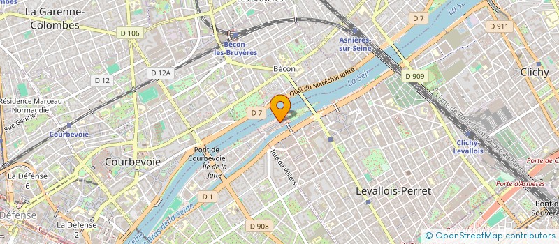 localisation de l'entreprise P.P. FERAUD à LEVALLOIS-PERRET