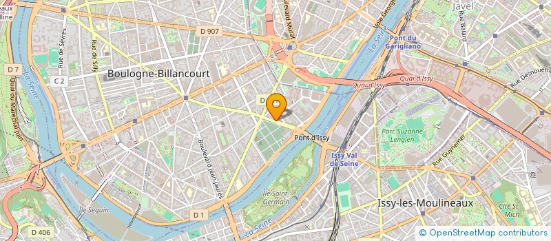 localisation de l'entreprise P.P. GESLIN à BOULOGNE-BILLANCOURT