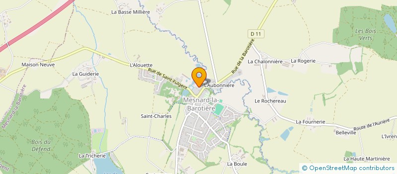 localisation de l'entreprise P & P IMMO  MESNARD-LA-BAROTIERE