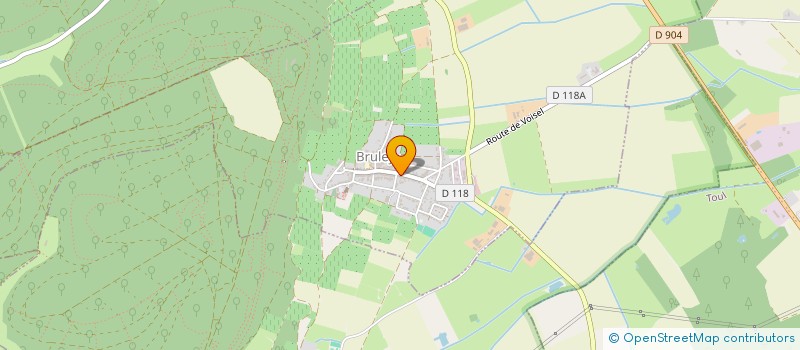 localisation de l'entreprise P.P.J.  BRULEY