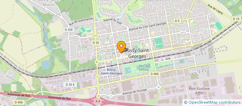 localisation de l'entreprise P.P.J.B.  BUSSY-SAINT-GEORGES