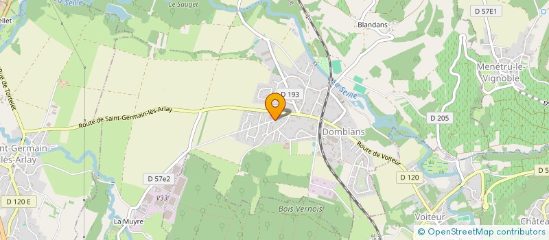 localisation de l'entreprise P.P.L.M. à DOMBLANS