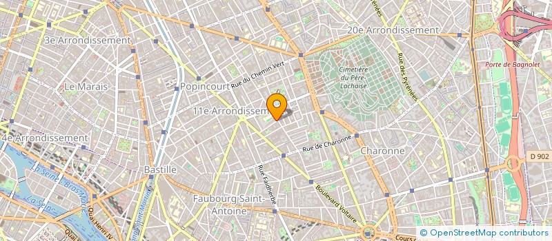 localisation de l'entreprise P&P - LES LUTHIERS DE L'EST PARISIEN à PARIS