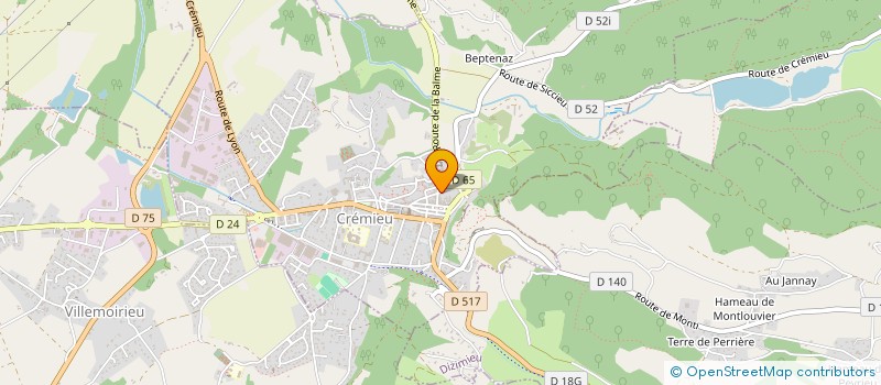 localisation de l'entreprise P P M  CREMIEU