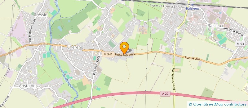 localisation de l'entreprise P.P.M. DISTRIBUTION à CHERENG