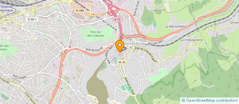 localisation de l'entreprise P.P.M.HOLDING  SAINT-ETIENNE