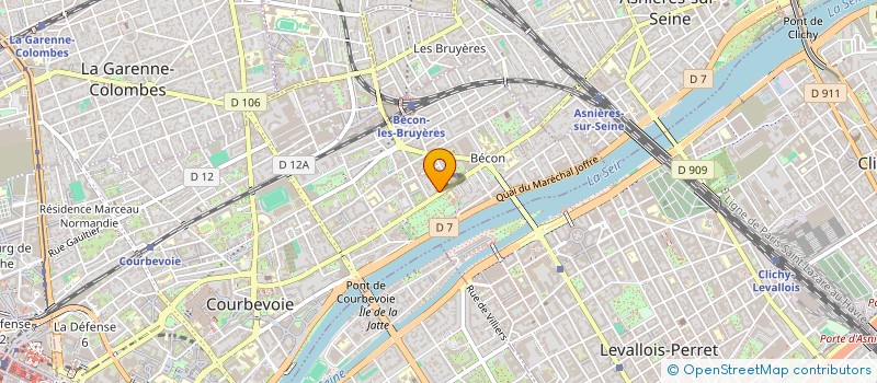 localisation de l'entreprise P P M O à COURBEVOIE