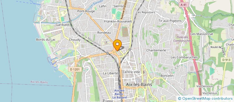 localisation de l'entreprise P.P.P. -MONOD SA à AIX-LES-BAINS