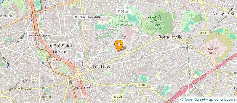 localisation de l'entreprise P.P.S. PRIVEE à LES LILAS