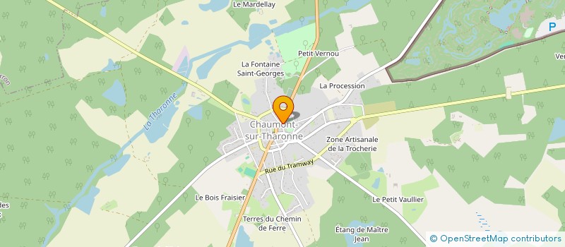 localisation de l'entreprise P.P.S.T.  CHAUMONT-SUR-THARONNE