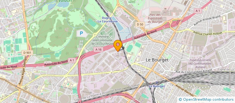 localisation de l'entreprise P-PRICE à LA COURNEUVE