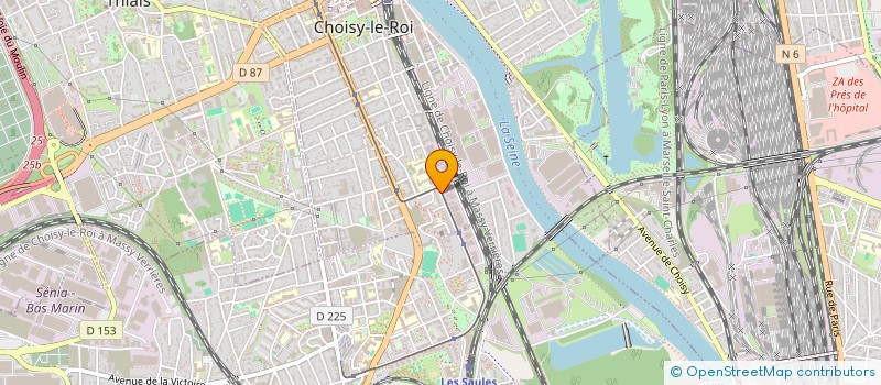 localisation de l'entreprise P PRIM BAT  CHOISY-LE-ROI