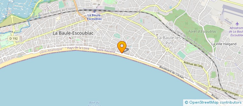 localisation de l'entreprise P PROTHEAU 2 P à LA BAULE-ESCOUBLAC