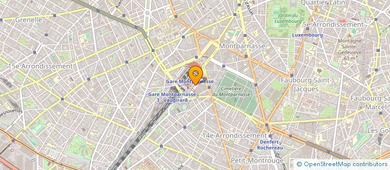 localisation de l'entreprise P.Q.R.  PARIS