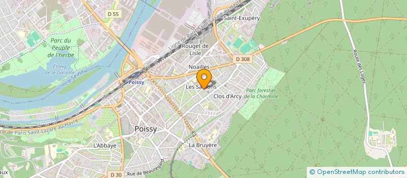 localisation de l'entreprise P.Q.V.B.  SAINT-JEAN-DES-CHAMPS