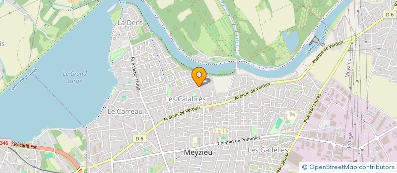 localisation de l'entreprise P.R.A.  MEYZIEU