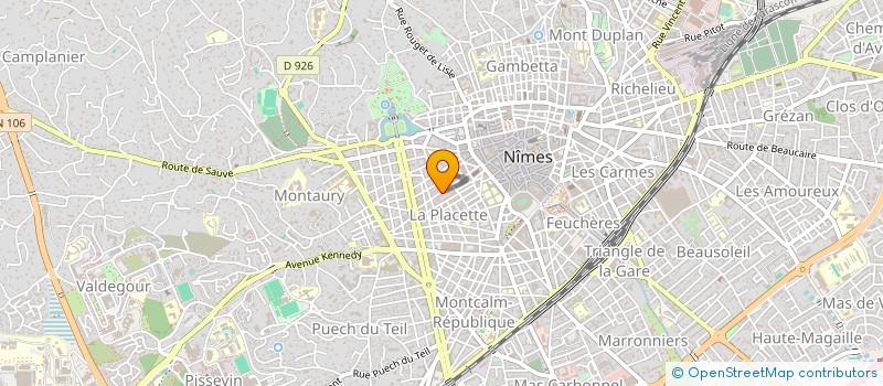 localisation de l'entreprise P.R. ABC BILLARD  NIMES