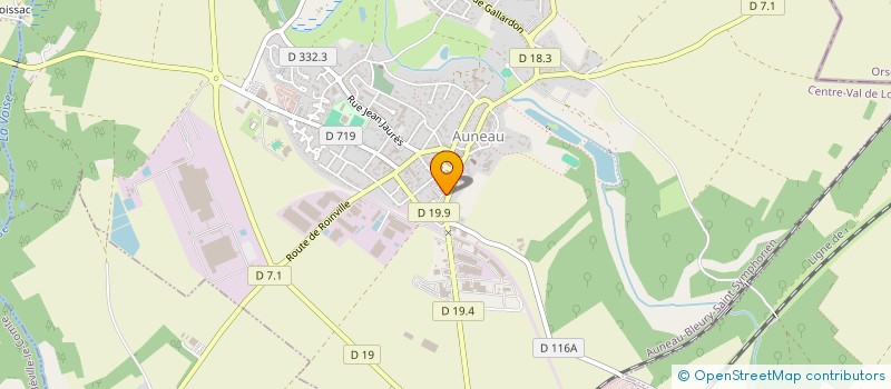 localisation de l'entreprise P.R.B.SERVICES à AUNEAU-BLEURY-SAINT-SYMPHORIEN