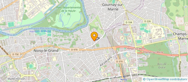 localisation de l'entreprise P.R.C  NOISY-LE-GRAND